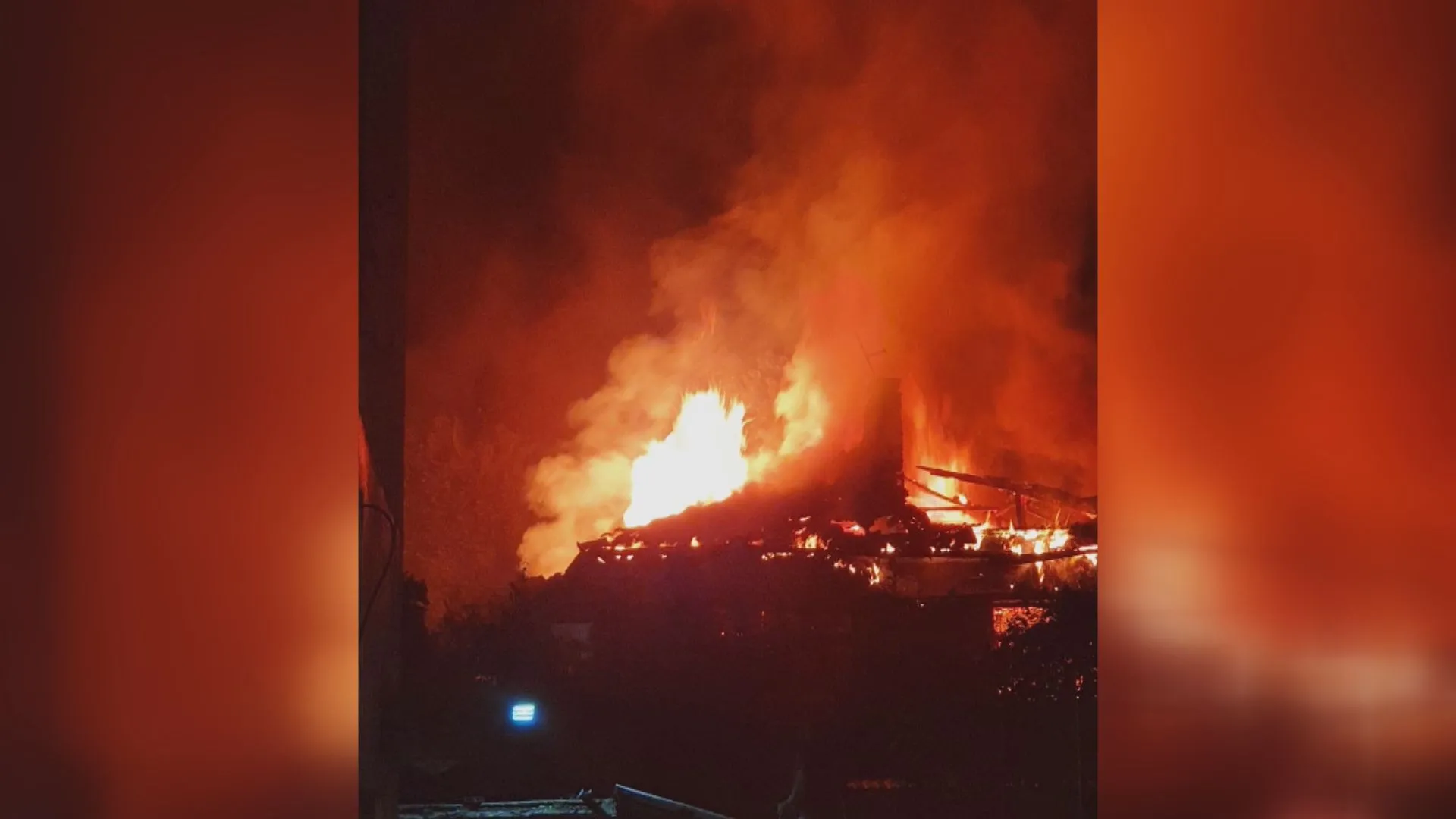 Пожар в Хасково